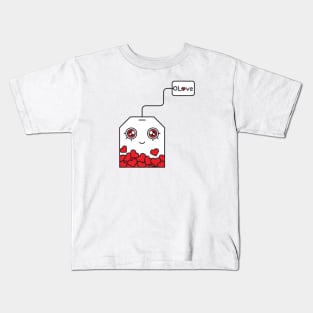 Tea bag love Kids T-Shirt